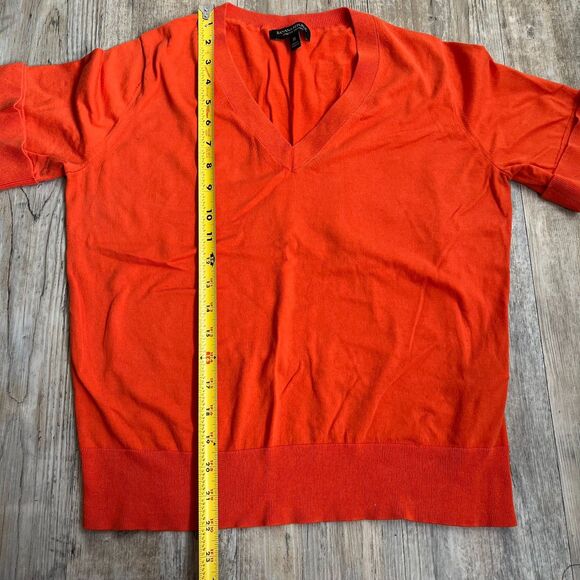 Banana Republic Sweater Top Women's M Orange Knit Formal - Picture 6 of 6